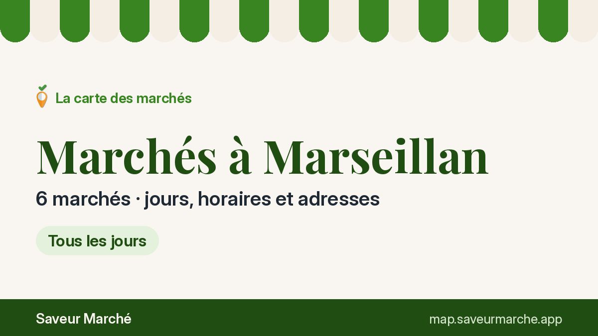 Marchés du mardi à Marseillan