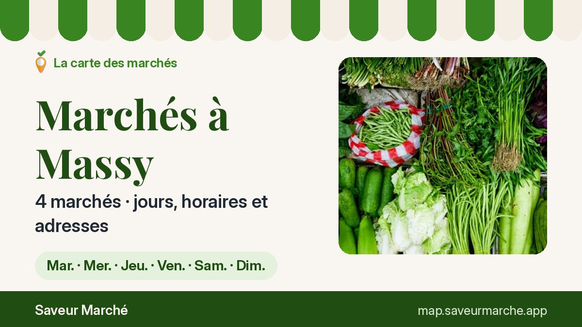 Marchés du dimanche à Massy