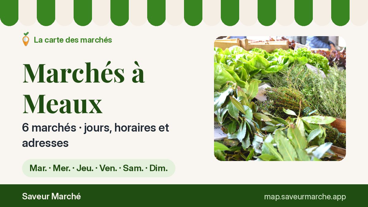 Marchés du dimanche à Meaux