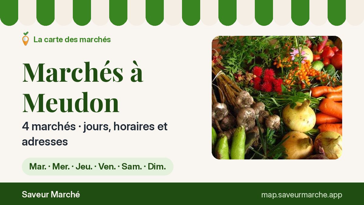 Marchés du dimanche à Meudon