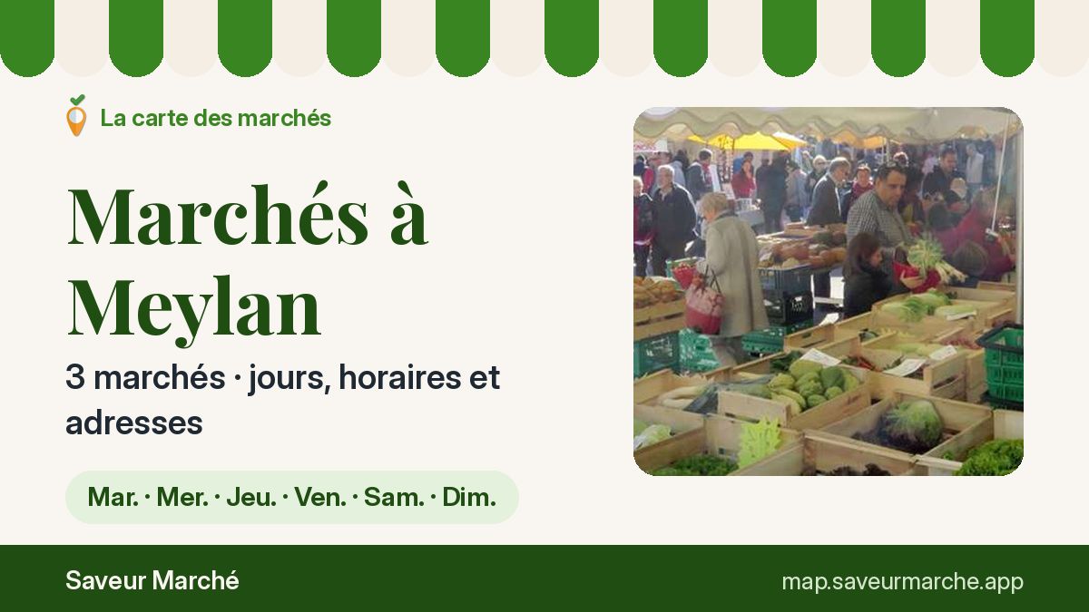 Marchés du mercredi à Meylan