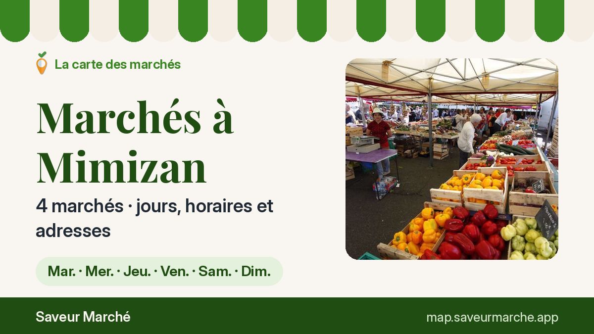 Marchés du samedi à Mimizan