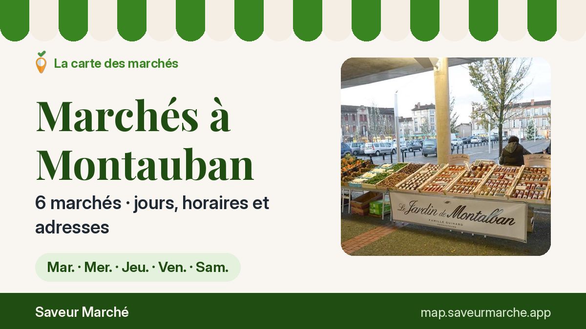 Marchés bio à Montauban
