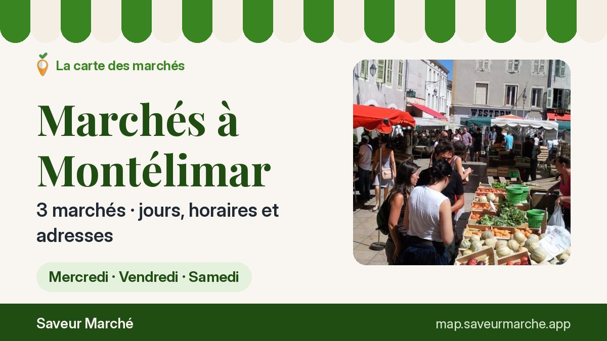 Marchés du mercredi à Montélimar