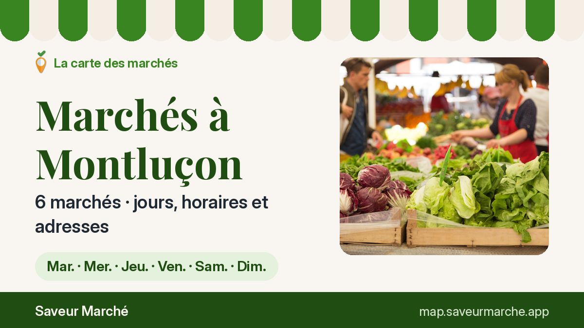 Marchés du vendredi à Montluçon