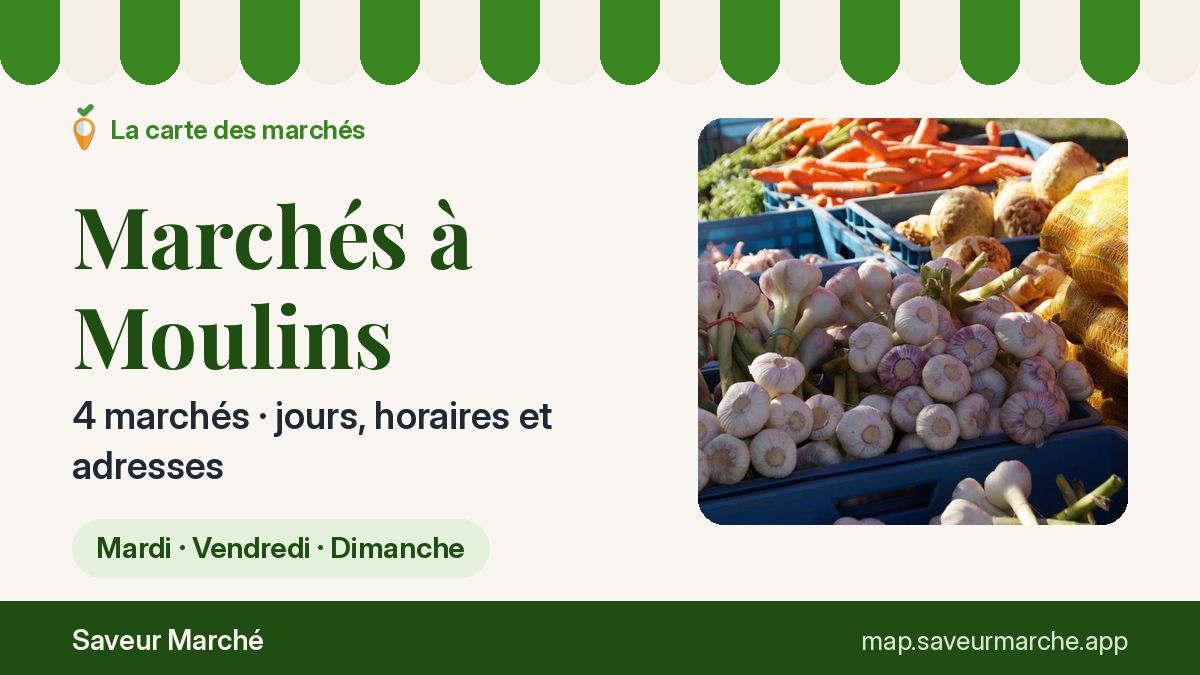 Marchés du vendredi à Moulins