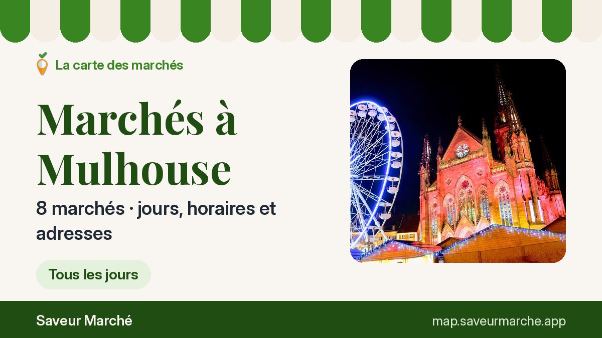Marchés du mardi à Mulhouse