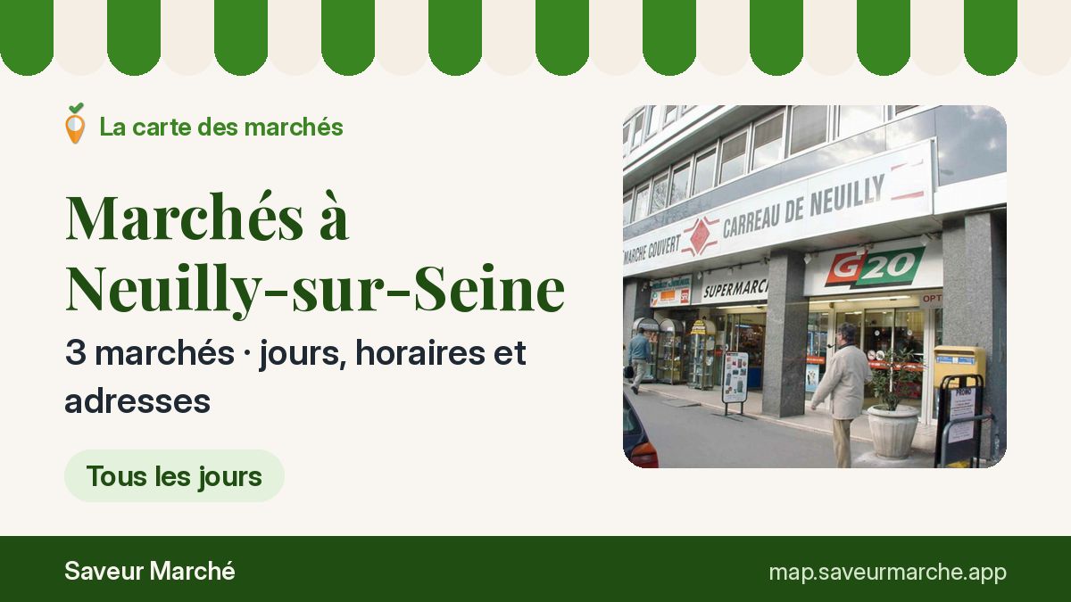 Marchés du mercredi à Neuilly-sur-Seine