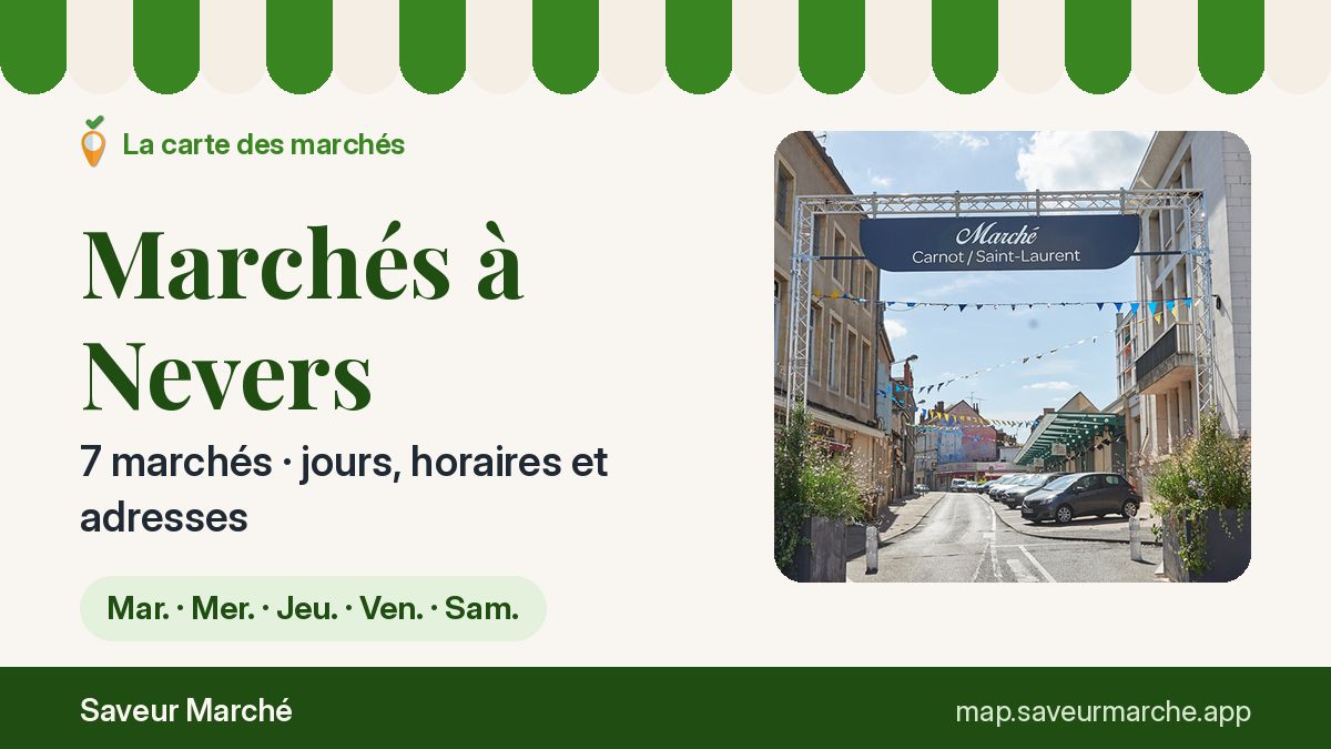 Marchés du vendredi à Nevers