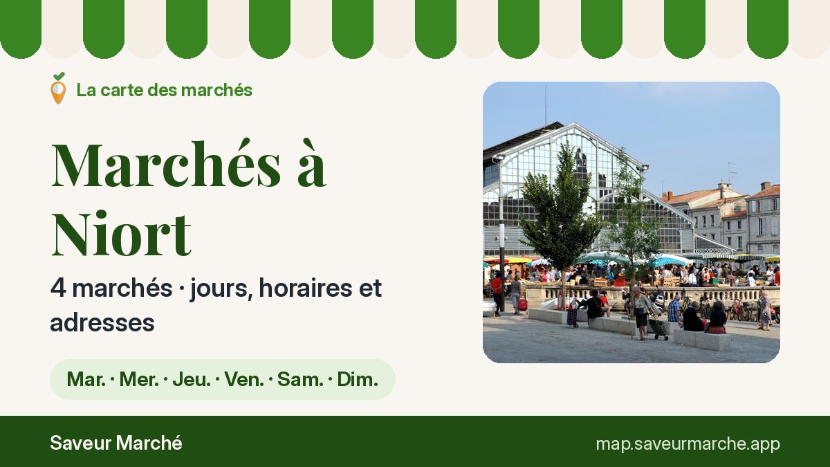 Marchés du dimanche à Niort