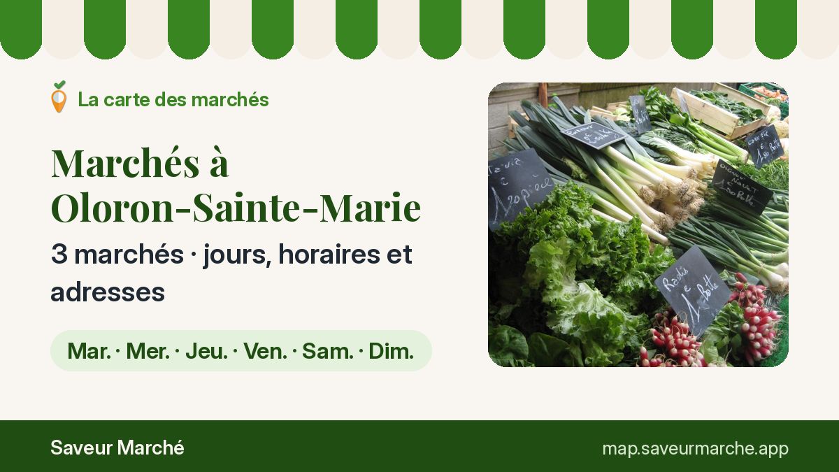 Marchés du vendredi à Oloron-Sainte-Marie