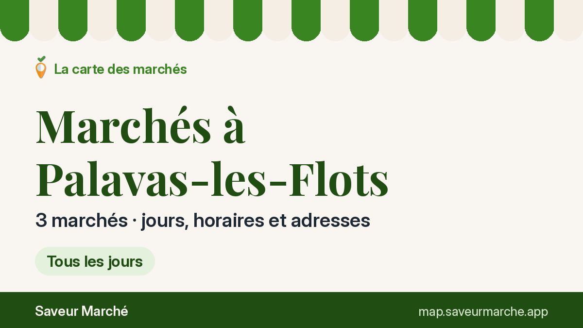 Marchés du lundi à Palavas-les-Flots
