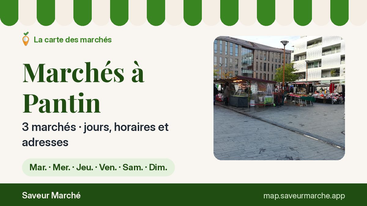 Marchés du dimanche à Pantin