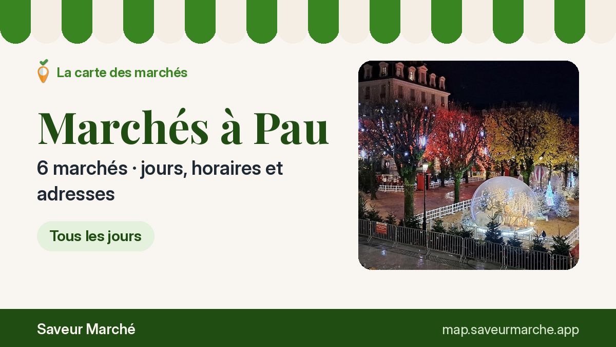 Marchés du dimanche à Pau