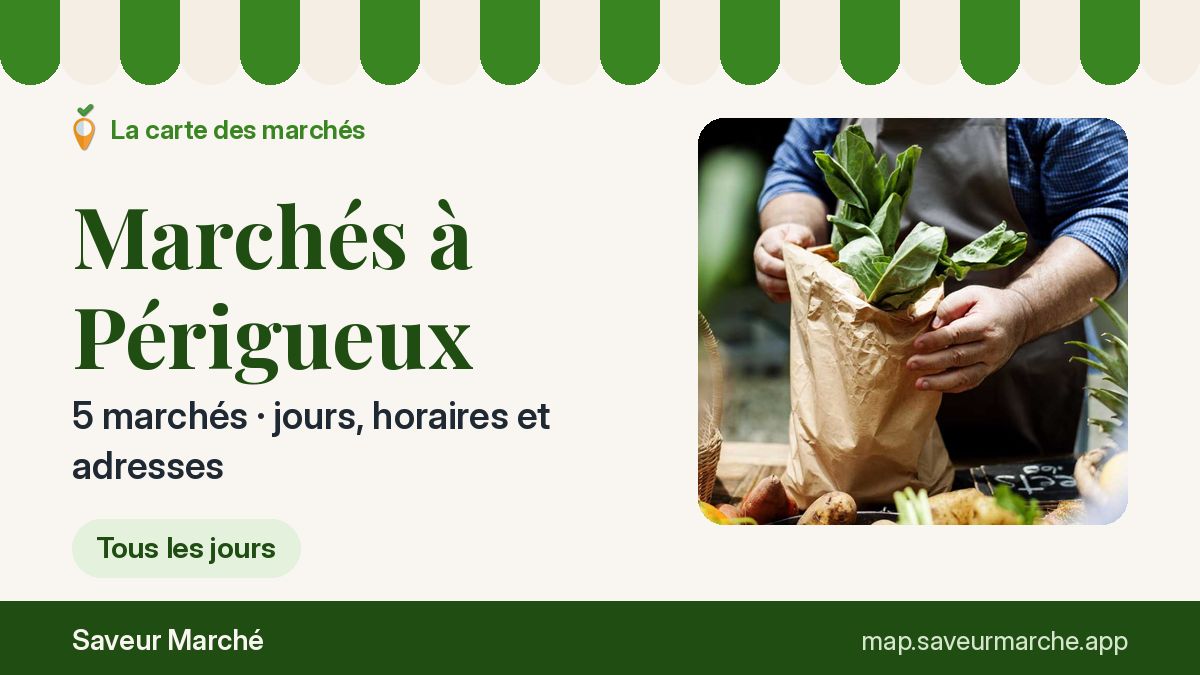 Marchés du samedi à Périgueux