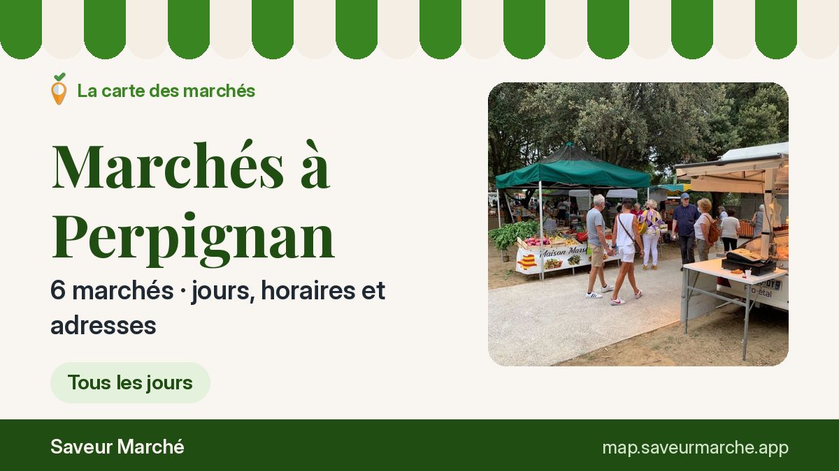 Marchés du dimanche à Perpignan