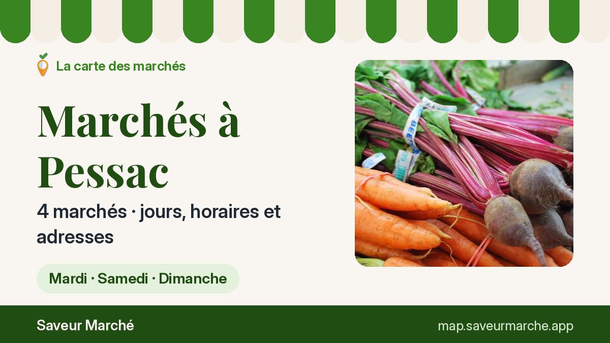 Marchés du samedi à Pessac