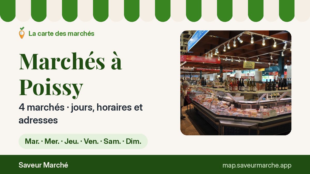 Marchés du samedi à Poissy