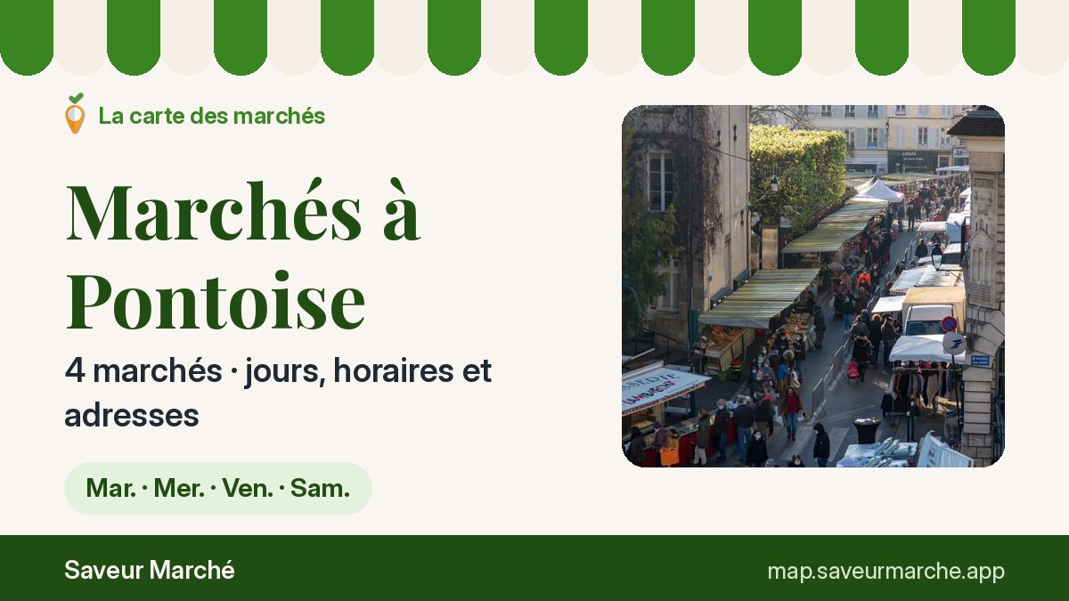 Marchés du samedi à Pontoise