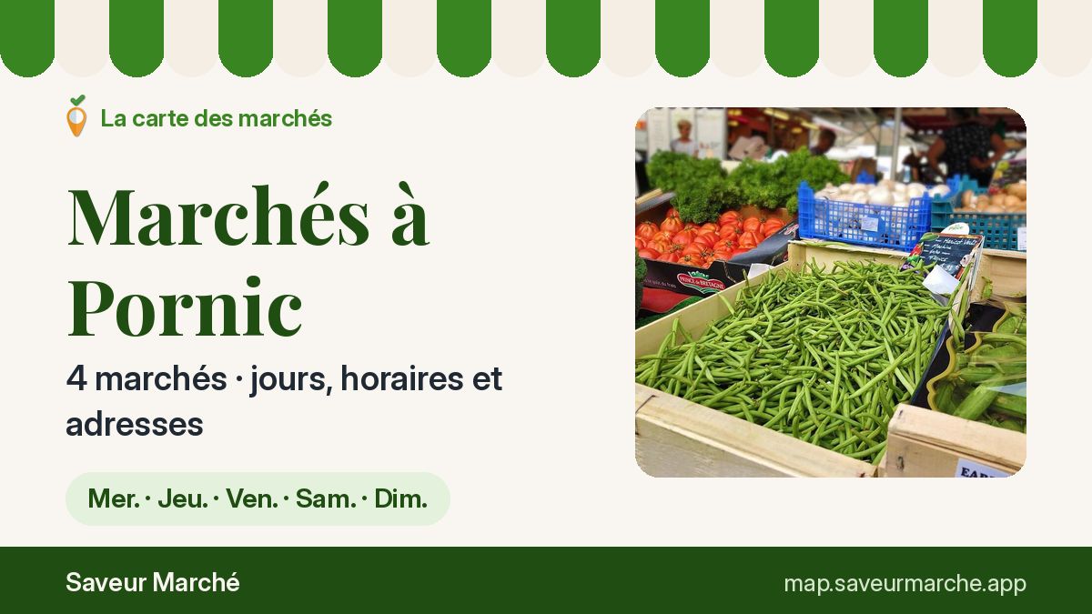 Marchés du samedi à Pornic