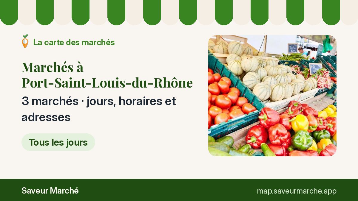 Marchés du mercredi à Port-Saint-Louis-du-Rhône
