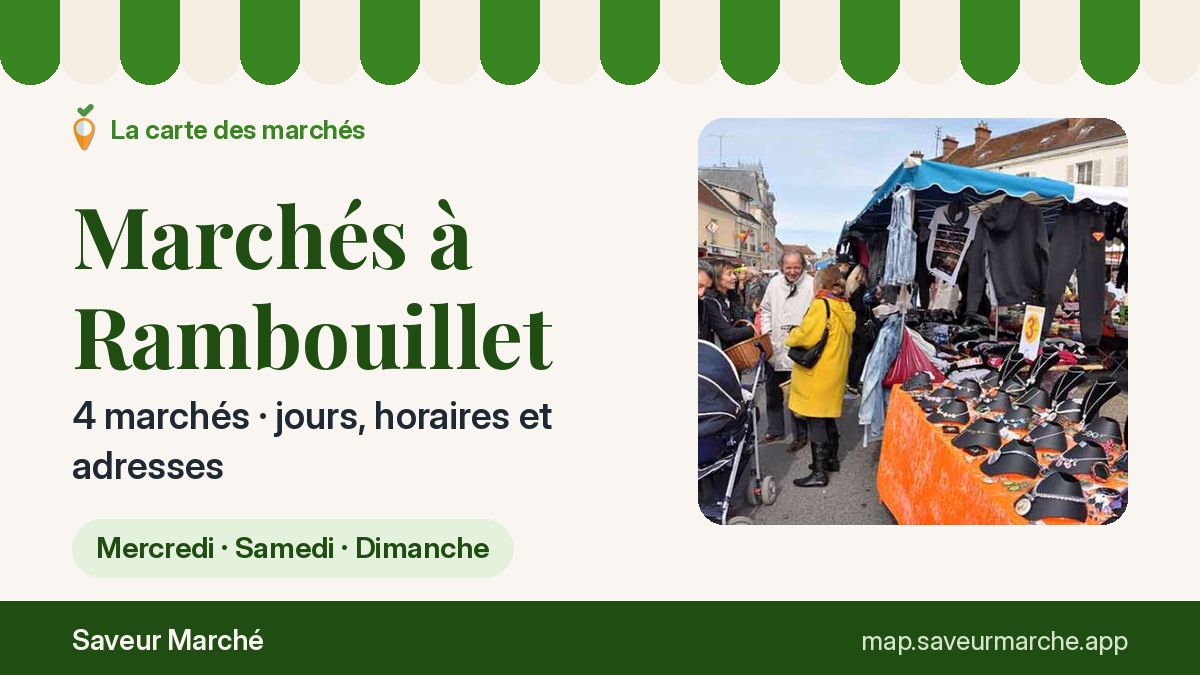Marchés du samedi à Rambouillet