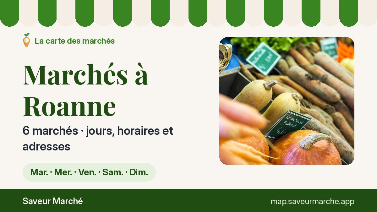 Marchés du dimanche à Roanne
