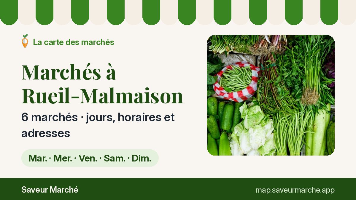 Marchés du dimanche à Rueil-Malmaison