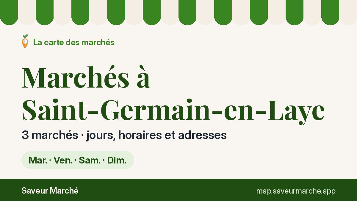Marchés du vendredi à Saint-Germain-en-Laye