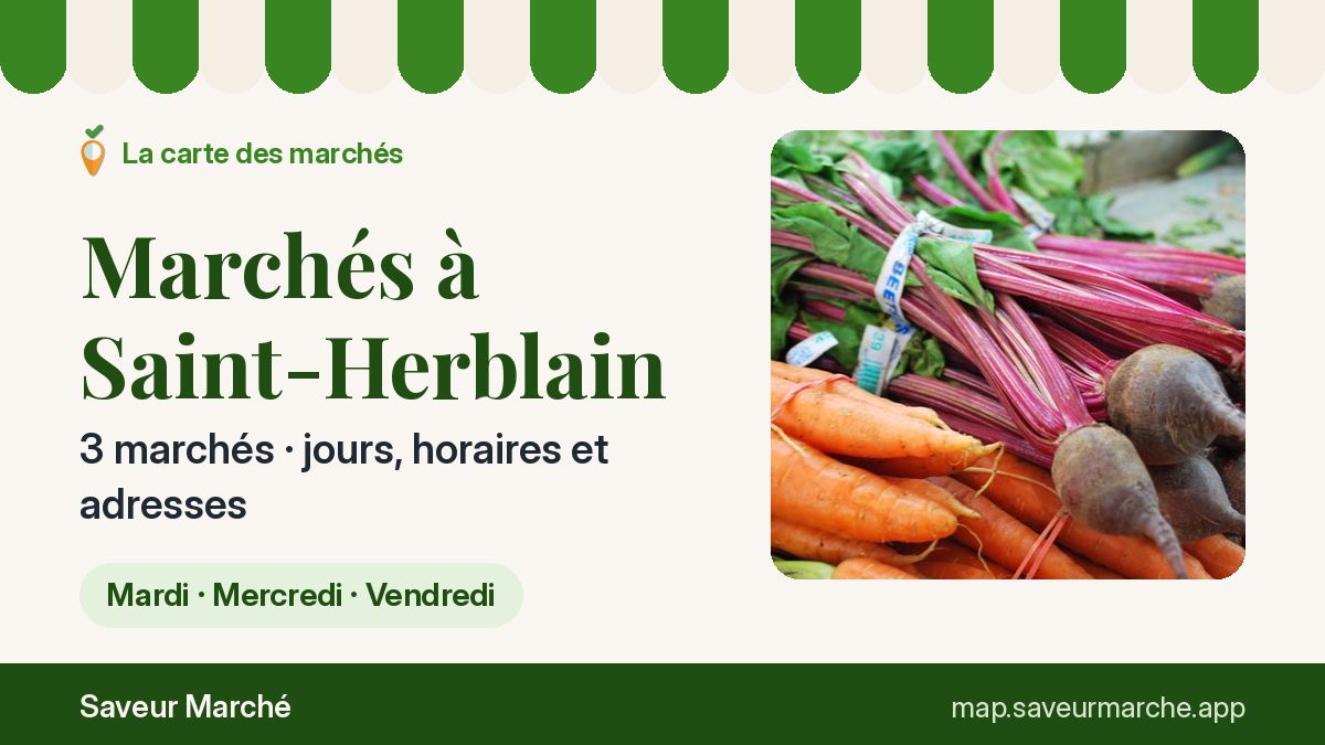 Marchés du vendredi à Saint-Herblain