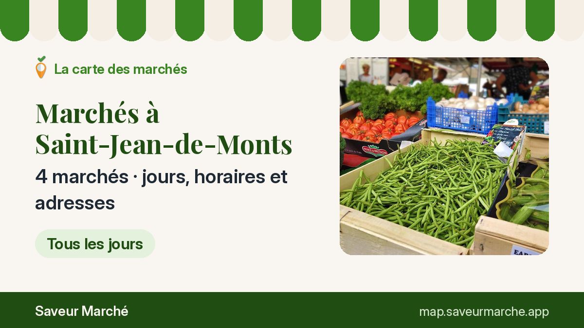 Marchés du jeudi à Saint-Jean-de-Monts