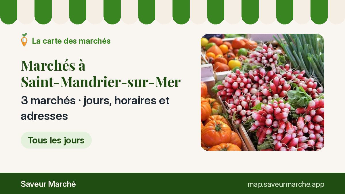 Marchés du mercredi à Saint-Mandrier-sur-Mer