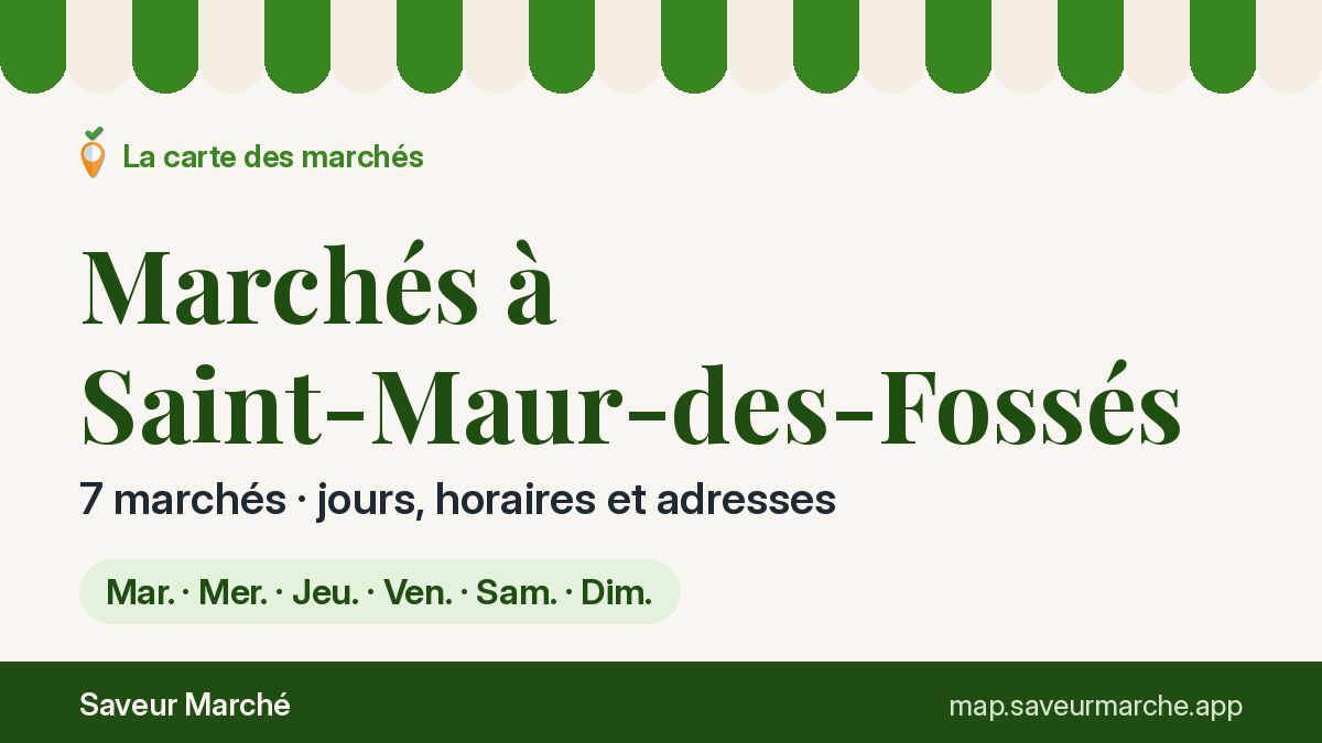 Marchés du mercredi à Saint-Maur-des-Fossés