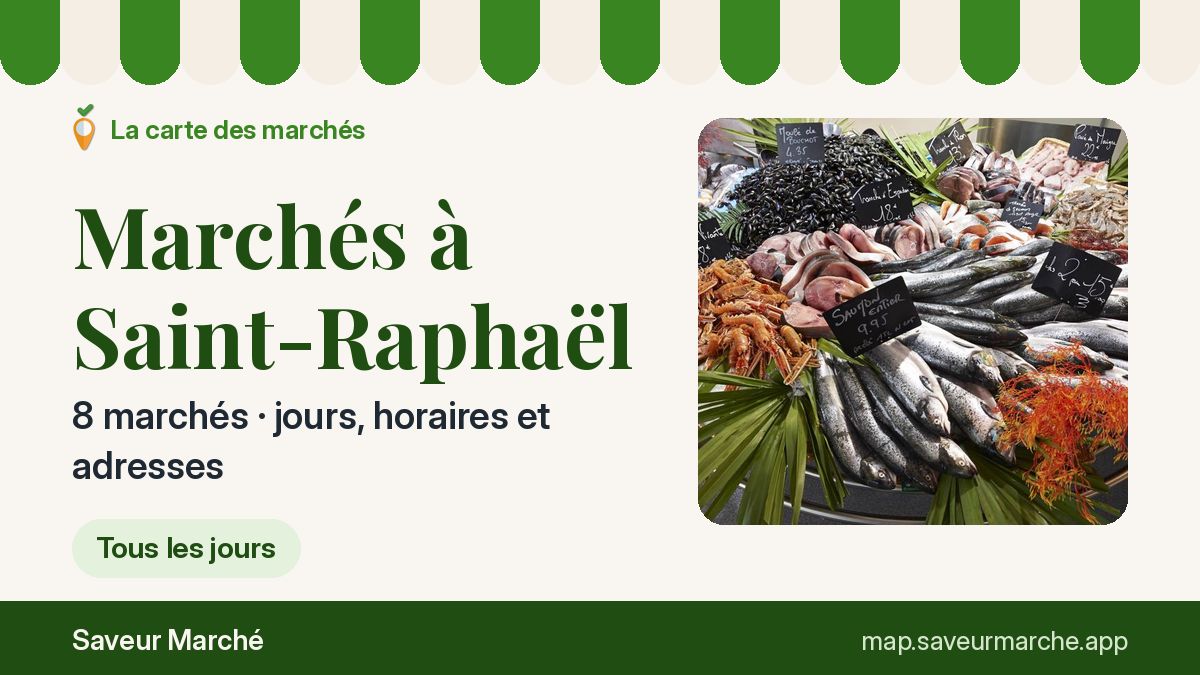 Marchés du dimanche à Saint-Raphaël
