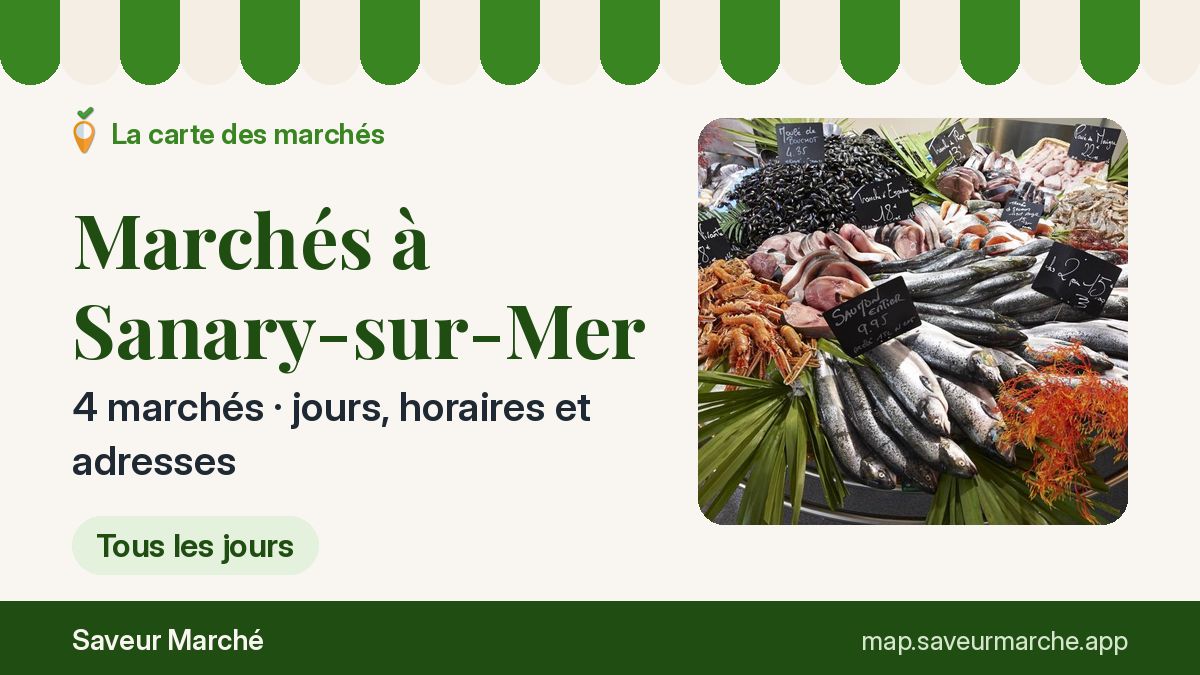Marchés du dimanche à Sanary-sur-Mer