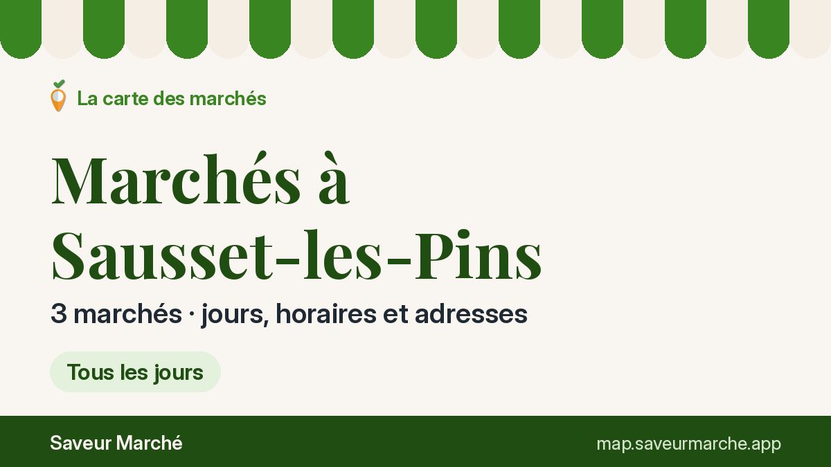 Marchés du dimanche à Sausset-les-Pins