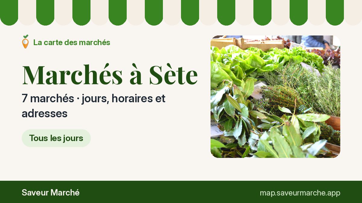 Marchés du lundi à Sète