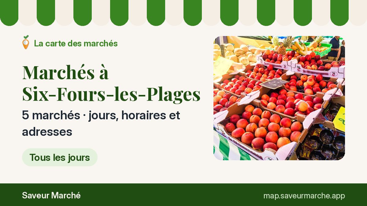 Marchés du jeudi à Six-Fours-les-Plages