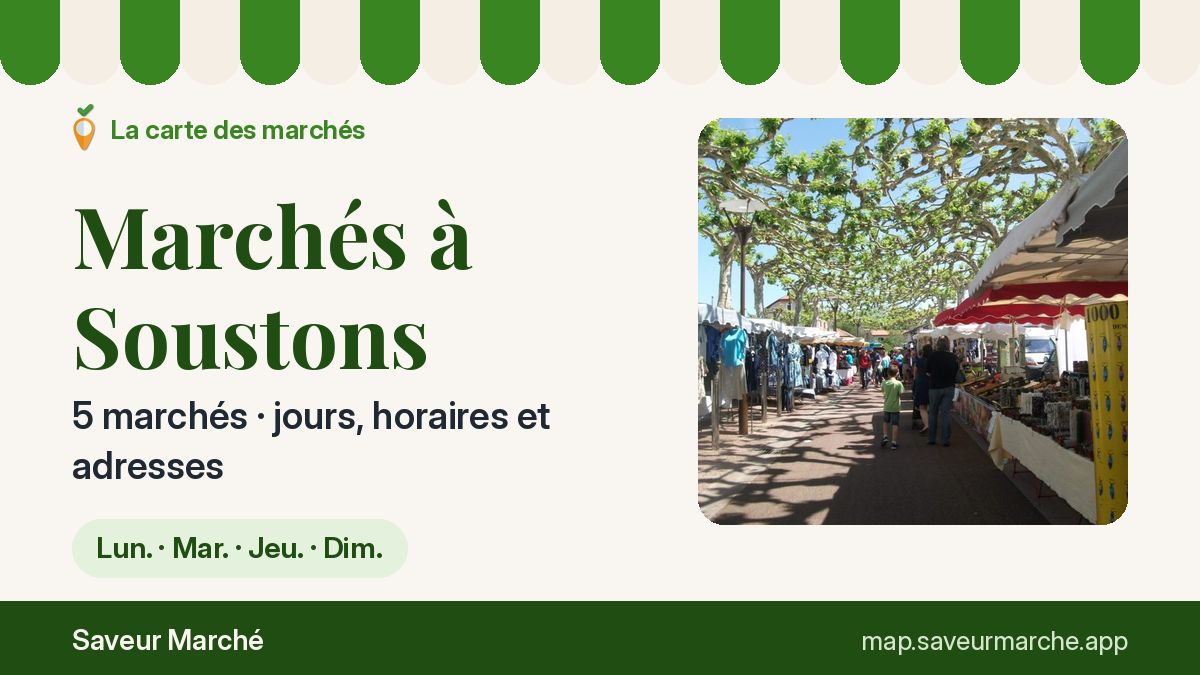 Marchés du jeudi à Soustons