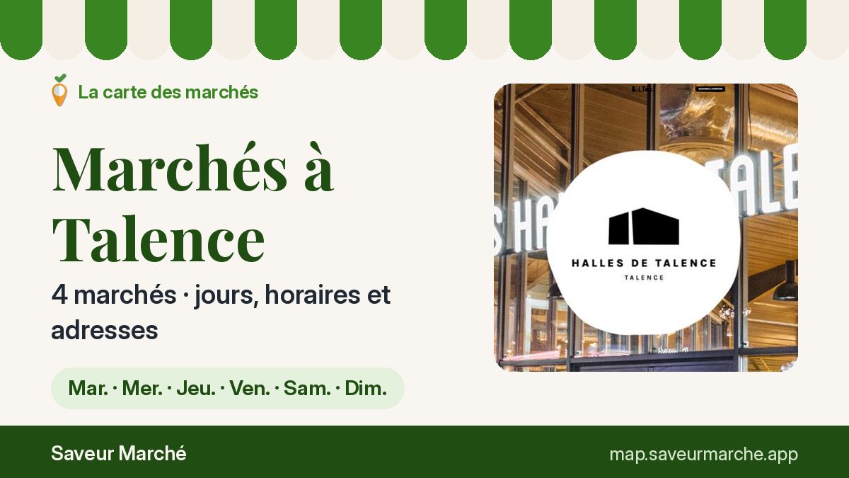 Marchés du dimanche à Talence