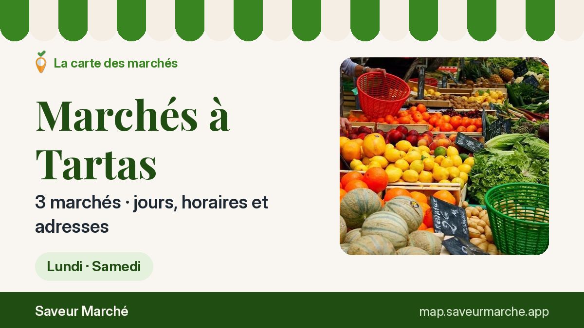 Marchés du lundi à Tartas