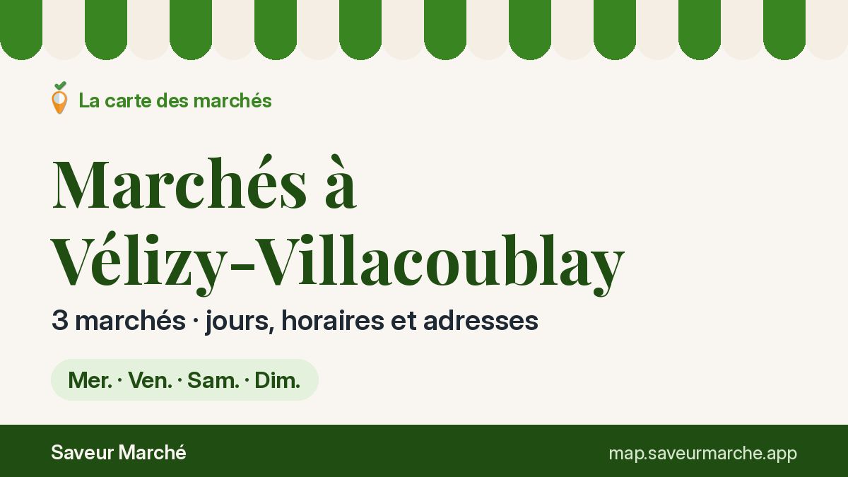 Marchés du vendredi à Vélizy-Villacoublay