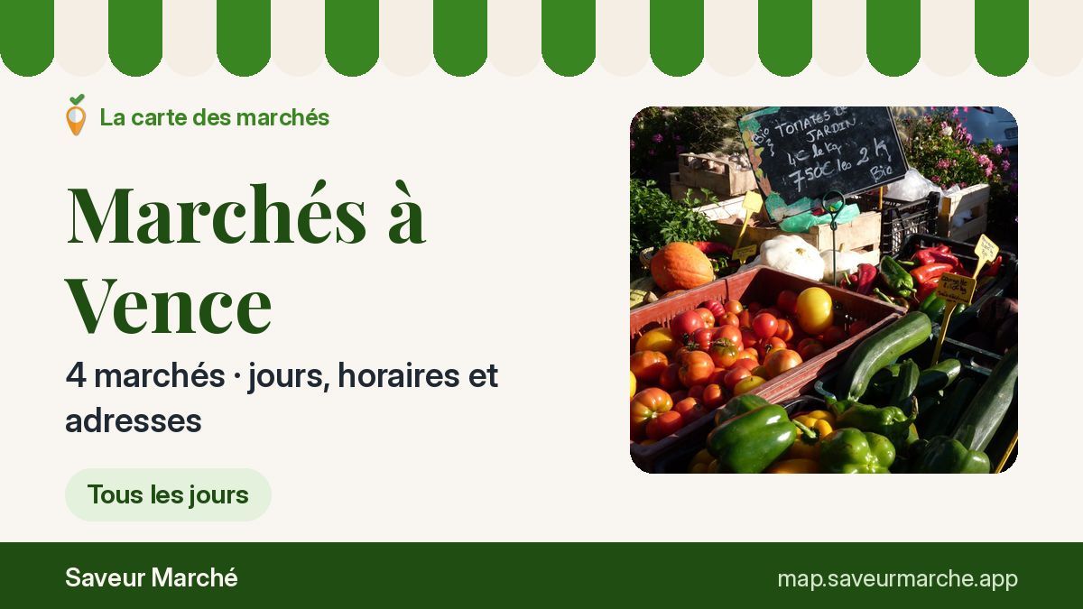 Marchés du vendredi à Vence