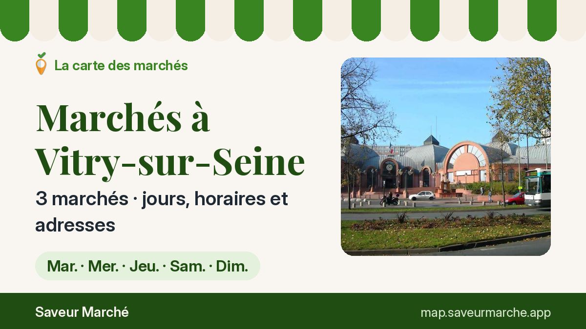 Marchés du dimanche à Vitry-sur-Seine