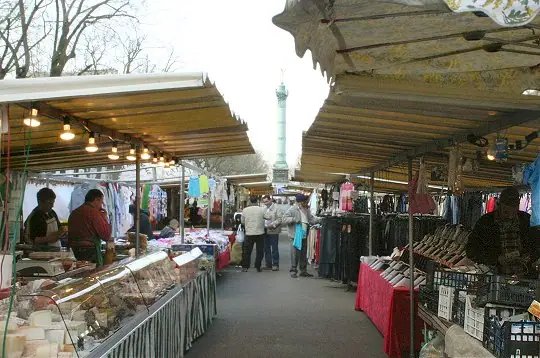 Marché Bastille à Paris 11e