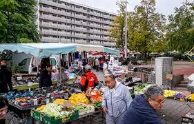Marché rue Haldenbourg à Strasbourg (67)