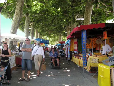 Le petit marché matinal (estival) à Soustons (40)