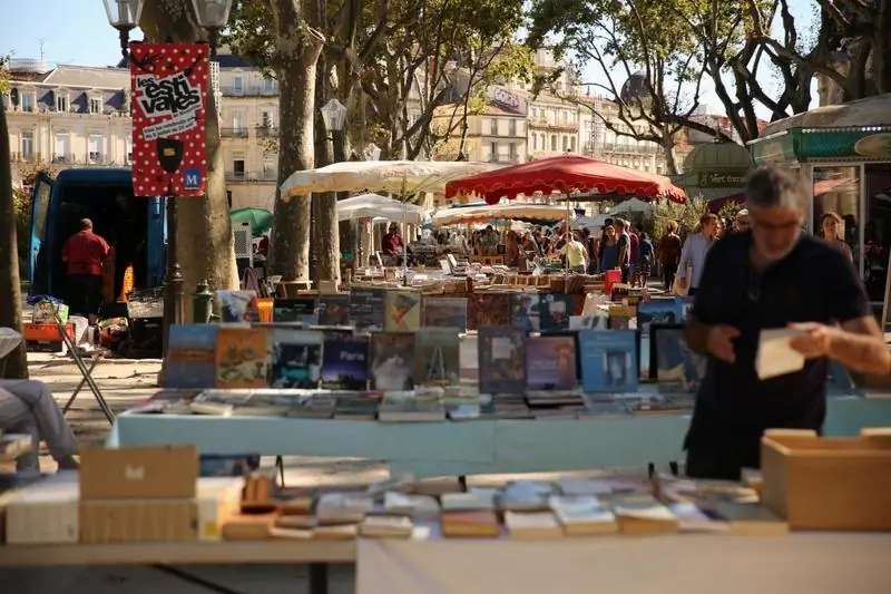 Marché Comédie des Bouquinistes à Montpellier (34)