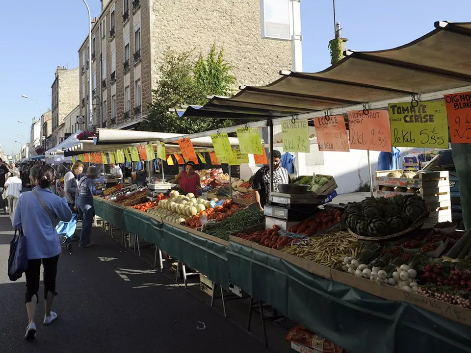 Marché central à Alfortville (94)