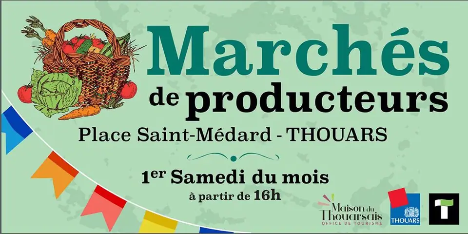 Marché de producteurs à Thouars (79)